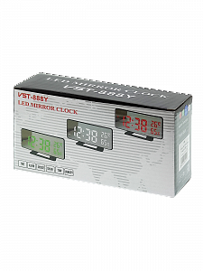 VST 888Y-1 Красные часы настольные (без блока)